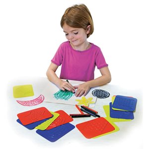 "Teach Me Shapes" Rubbing Plates - Pack of 16