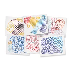 Junior Rubbing Plates - Pack of 6