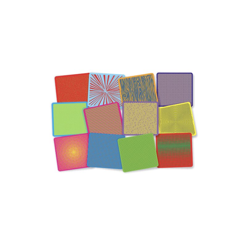 Pop Art Rubbing Mats - Pack of 12