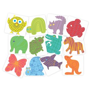 Learn About Lines Rubbing Plates - Pack of 12