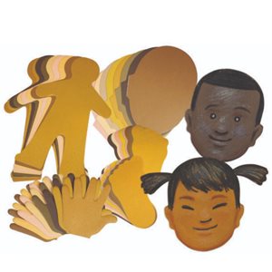 Human Paper Shapes Kit,160 pcs.