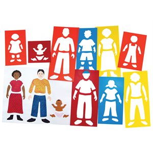 Fabulous Family Portrait Stencils - Pack of 9
