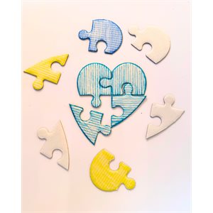 Heart Puzzles - Pack of 24