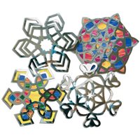 Snowflake Stained Glass Frames Pack of 12