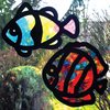 Tropical Fish Stained Glass Frames - Pack of 24