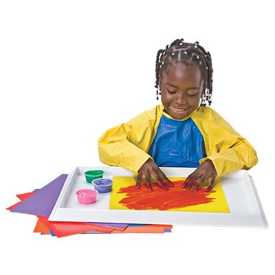 Plateau sans gâchis pour peinture au doigt