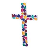 Sparkling Tile Crosses Pack of 24