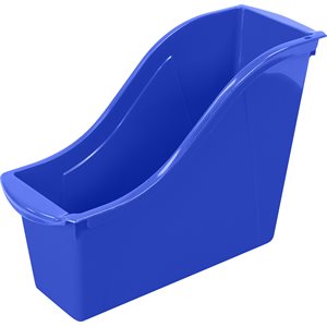 Petit bac à livres en interlock - Bleu