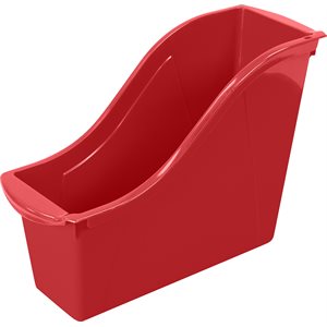 Petite corbeille à livres en interlock - Rouge