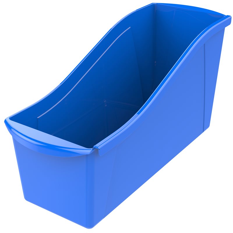 Large Interlock Book Bin- Blue Large Interlock Book Bin- Blue