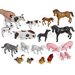 Collection d'animaux de ferme classiques