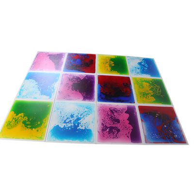 Gel Floor Tiles Multi-Coloured -12 Pack