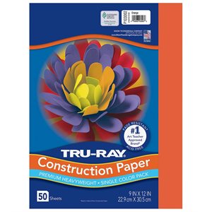 Sulfite Const. Papier-12X18-Orange-Case