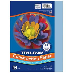 Sulfite Const. Papier-12X18-Sky Blu-Case