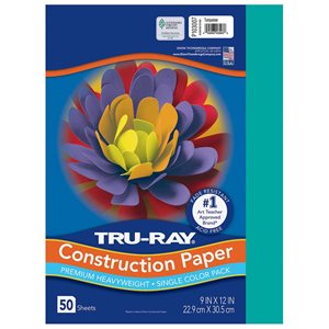 Sulfite Const. Papier-12X18-Turq.-Case