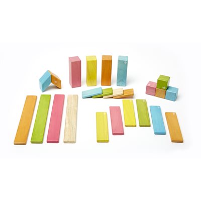Ensemble de blocs de construction magnétiques en bois Tegu™ 24 pièces - Teintes