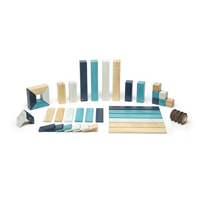 Ensemble de construction magnétique Tegu 42 pièces - Blues