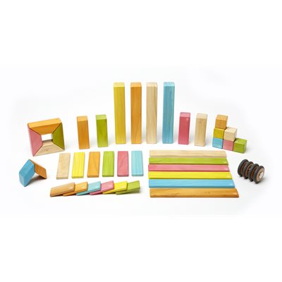 Ensemble de blocs de construction magnétiques en bois Tegu™ 42 pièces - Teintes