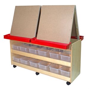 4 Station Easel Centre with Hardboard