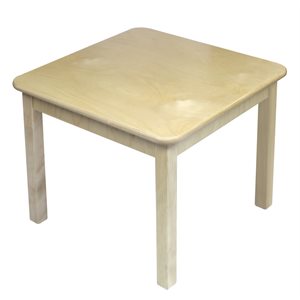 Square Table: Wooden Frame - 36" x 36" - 16" Leg Height