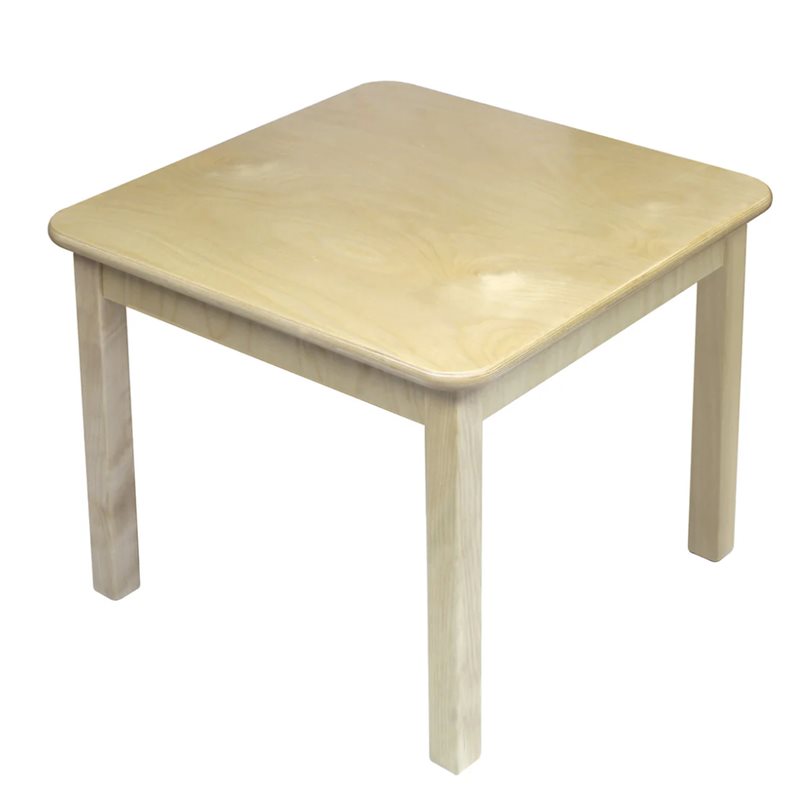 Square Table: Wooden Frame - 30" x 30" - 16" Leg Height