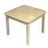 Square Table: Wooden Frame - 24" x 24" - 20" Leg Height
