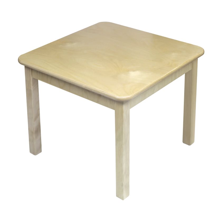 Square Table: Wooden Frame - 24" x 24" - 24" Leg Height