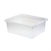 Grand bac en plastique transparent