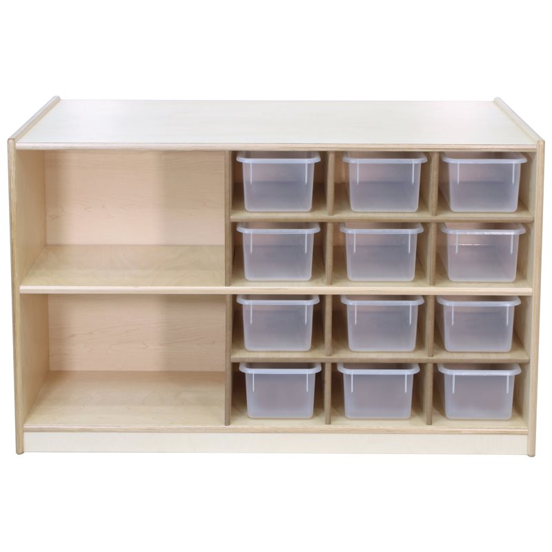 2 Sided Workstation with Clear Bins 2 Sided Workstation with Clear Bins