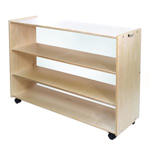 Adjustable 2 Shelf Unit: Tall Deep w / Acrylic Back