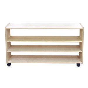 Étagère réglable à 2 étagères : basse et étroite sans dossier