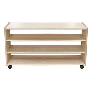 Étagère réglable à 2 étagères : basse et profonde, sans dossier