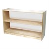 Étagère de rangement fixe profonde avec dos en acrylique (sans roulettes)