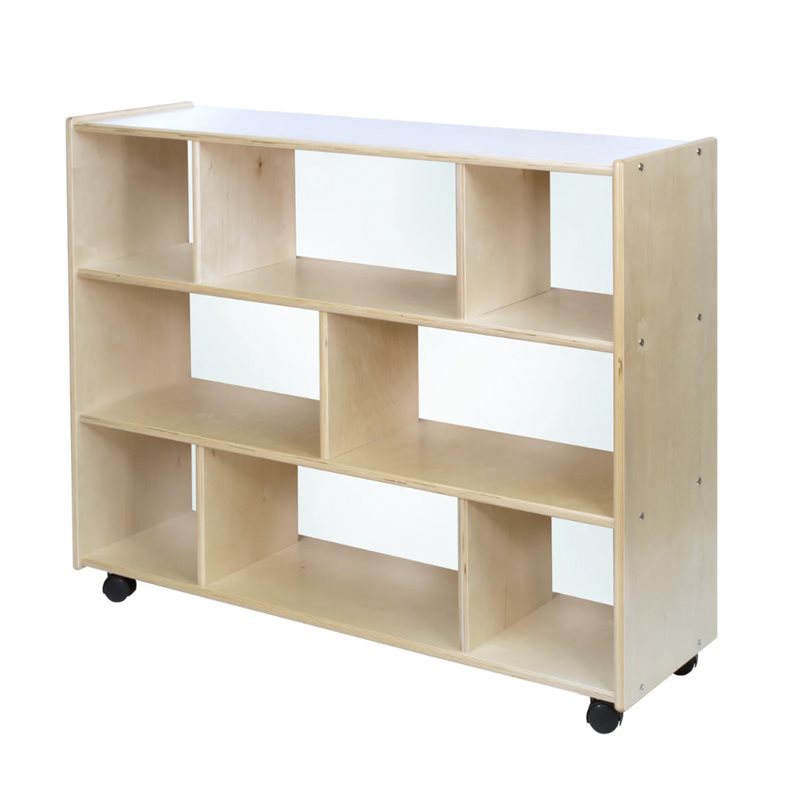Étagère Block : haute et profonde avec dos en acrylique