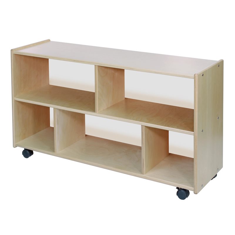 Étagère Block : mi-hauteur profonde avec dos en acrylique
