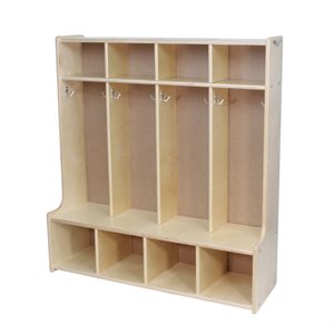 Coat Cubby: 4 Section