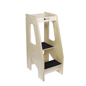 Marchepied et lavabo : avec support