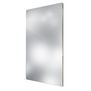 Unframed Wall Mirror: 12" x 24"