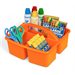 Chariot de fournitures de classe Neon - Orange vif