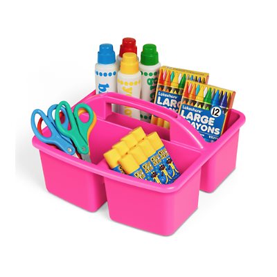 Neon Classroom Supply Caddy - Bright Pink