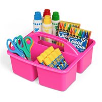 Panier à fournitures de classe néon - rose vif
