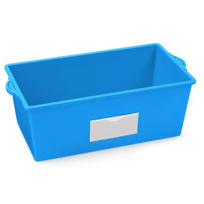 Neon Help-Yourself Book Bin-Bright Blue Neon Help-Yourself Book Bin-Bright Blue
