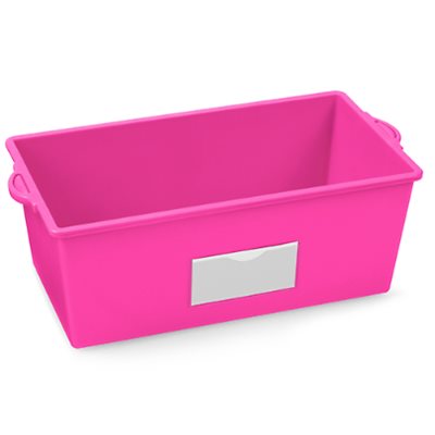 Neon Help-Yourself Book Bin-Bright Pink