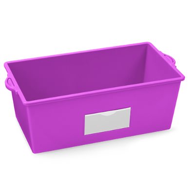 Neon Help-Yourself Book Bin-Bright Purple