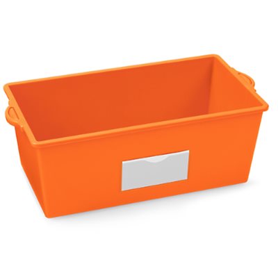 Neon Help-Yourself Book Bin-Bright Orange