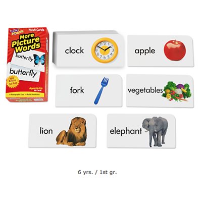 More Picture-Words Flash Cards