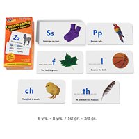  Consonants, Blends & Digraphs Flash Cards