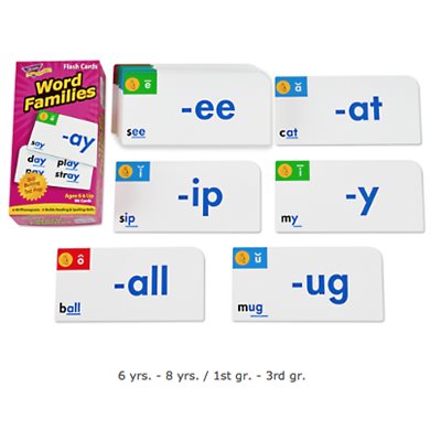 Word Families Flash Cards