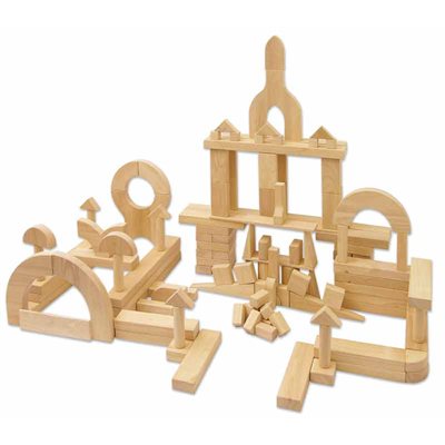 Hardwood Unit Blocks - 118 Pieces