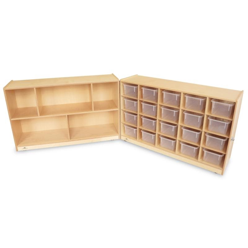  Whitney Brothers Tote-Tray Fold & Roll Cabinet
